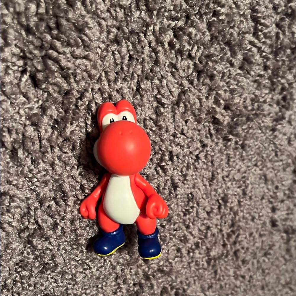 Jakks Super Mario Bros Red Yoshi Toy Figure